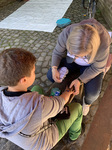 Die Stabsstelle betreute einen Stand zum Thema Fairtrade im Rahmen der Fairen Woche im Zoo Krefeld. Für die Kinder gab es unter anderem Tattoos aus fairer Schokolade.