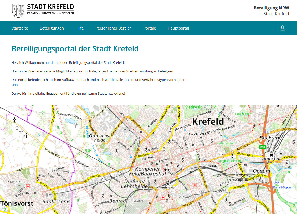 Beteiligung NRW - Beteiligungsportal der Stadt Krefeld