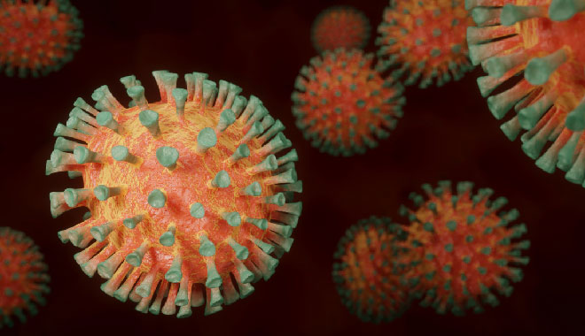Darstellung des Corona-Virus. Foto: Daniel Roberts / Pixabay