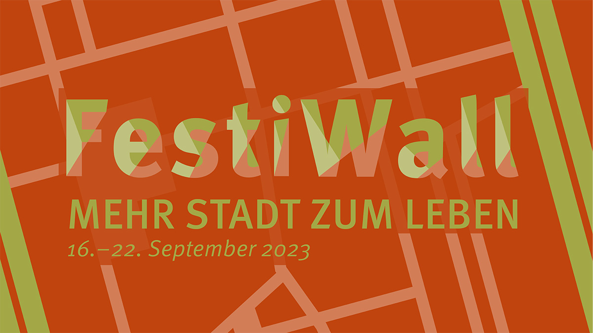 Im September findet das FestiWall auf den vier Wällen statt. Grafiken: Stadt Krefeld, Stadtmarketing