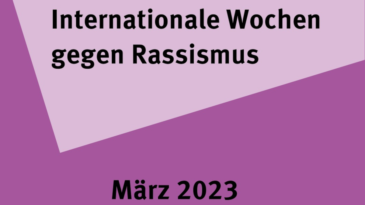 Logo der Internationalen Woche gegen Rassismus. Grafik: Stadt Krefeld