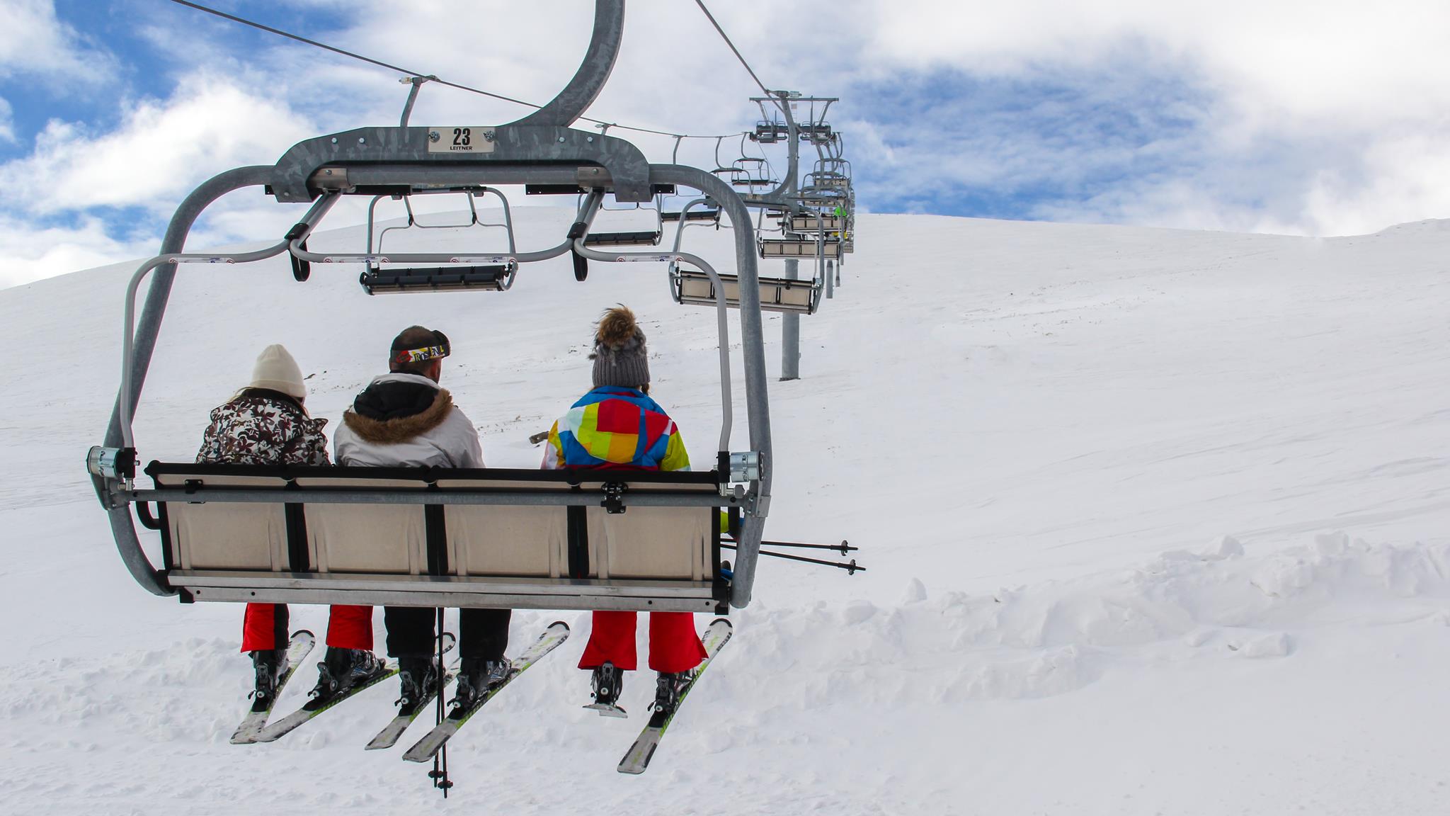 Skilift ins Skigebiet von Kayseri