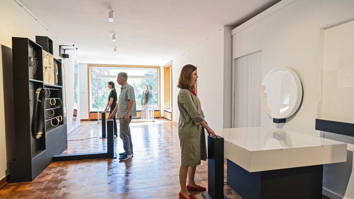Die Ausstellung mit Arbeiten von Julio Le Parc in Haus Lange und im Kaiser-Wilhelm-Museum. Foto: Stadt Krefeld, Presse und Kommunikation