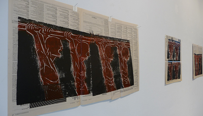 Aktuelle Ausstellung des Künstlers Georg Opdenberg im Kunstverein Krefeld. Foto: Privat Aktuelle Ausstellung des Künstlers Georg Opdenberg im Kunstverein Krefeld. Foto: Privat