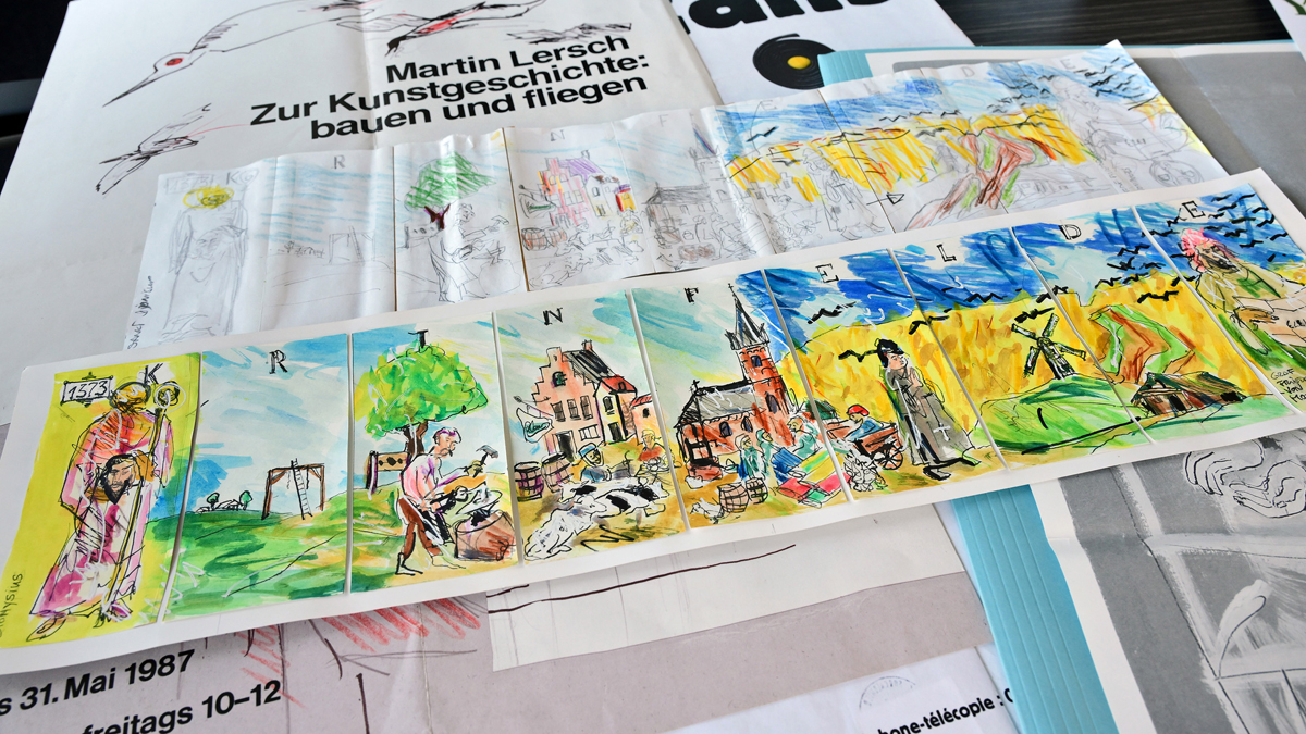 Übergabe des Vorlasses von Künstler Martin Lersch an das Stadtarchiv. Foto: Stadt Krefeld, Presse und Kommunikation