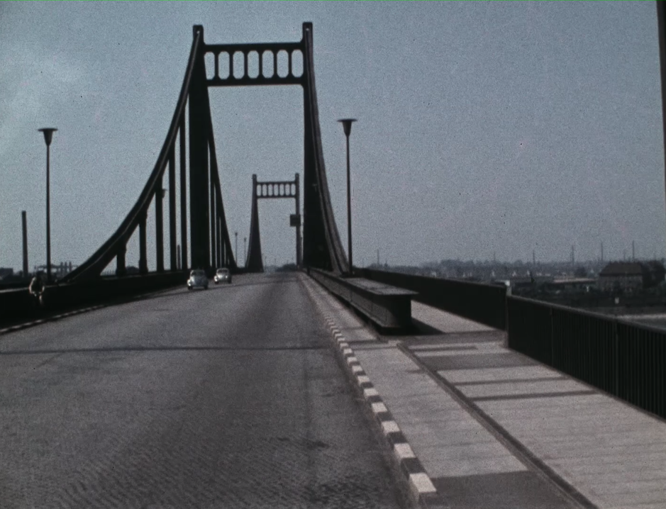 Rheinbrücke bei Uerdingen 1961