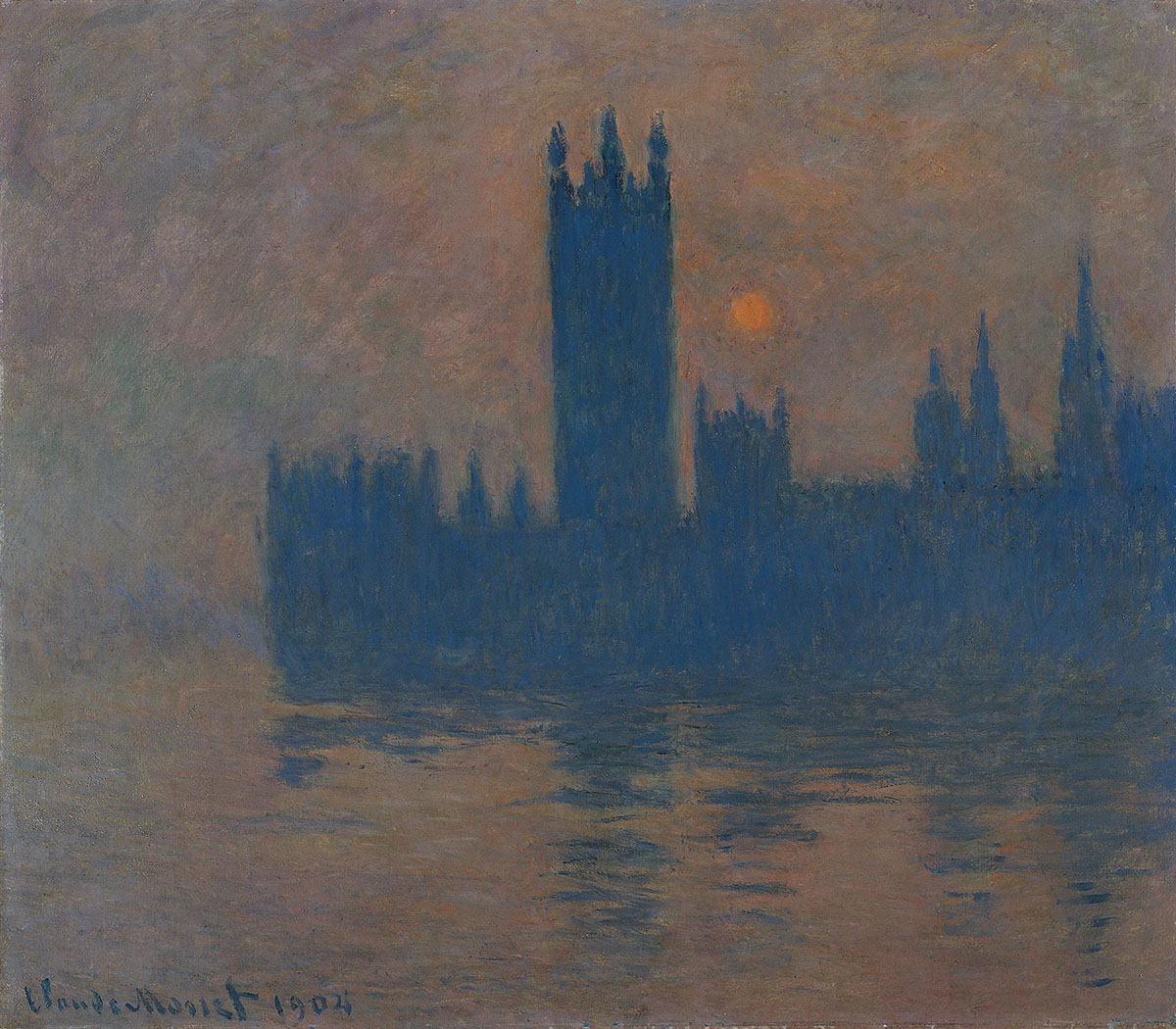 "Das Parlament" (1904) von Claude Monet. Foto: Kunstmuseen Krefeld