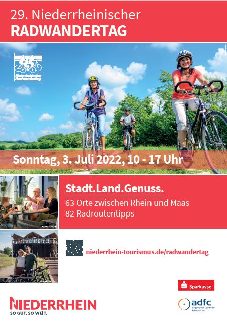 Niederrheinischer Radwandertag 2022 Flyer