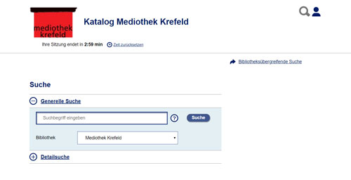 Onlinekatalog Mediothek Krefeld