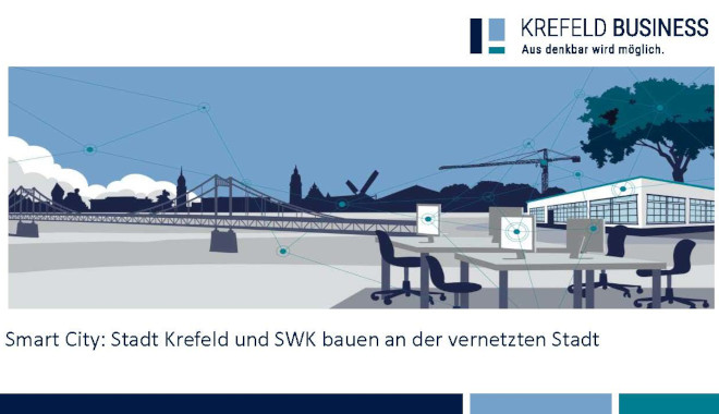 Die Stadt Krefeld, SWK und Krefeld Business haben ein Konzept für den Ausbau zur "Smart City" erstellt.Grafik: Krefeld Business