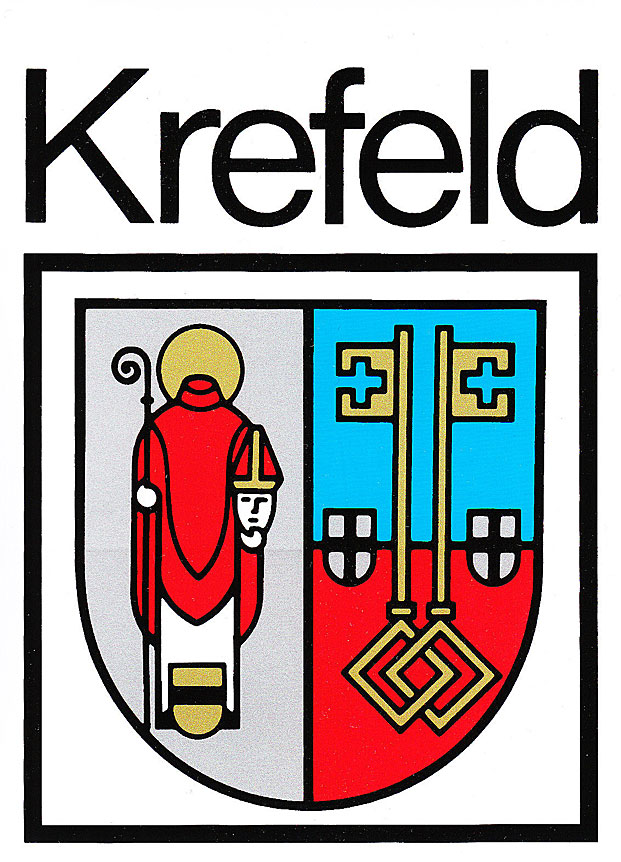 Das Stadtwappen von Krefeld