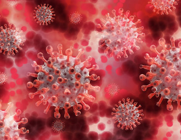Darstellung des Corona-Virus. Foto: Gerd Altmann / Pixabay