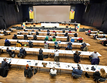 Sitzung des Stadtrates im Seidenweberhaus. Foto: Stadt Krefeld, Presse und Kommunikation, Andreas Bischof